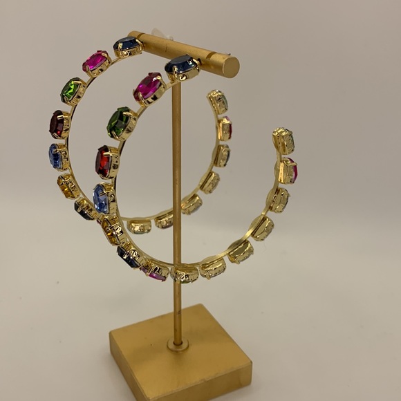 Multicolor Statement Hoops - Picture 3 of 3